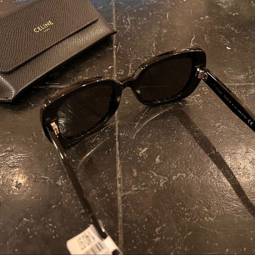 Celine Black Rectangular Square Large Monochrome … - image 15